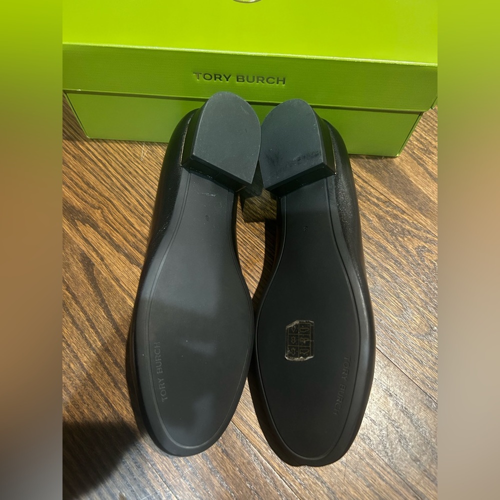 Tory Burch Multi Logo Leather Block Heel Sandal - Picture 6 of 6